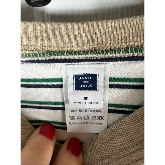 Janie and Jack Boys Reversible Shirt Size 5 - Picture 2 of 4